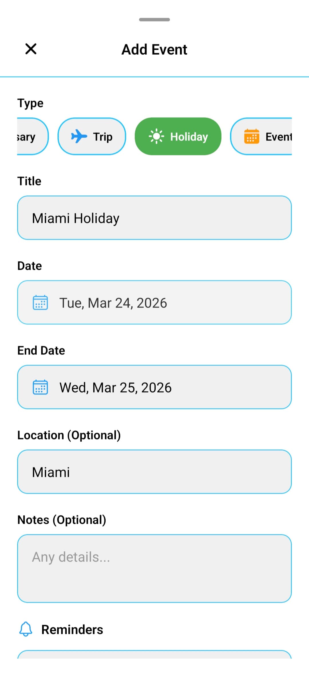 Shared Calendar - android