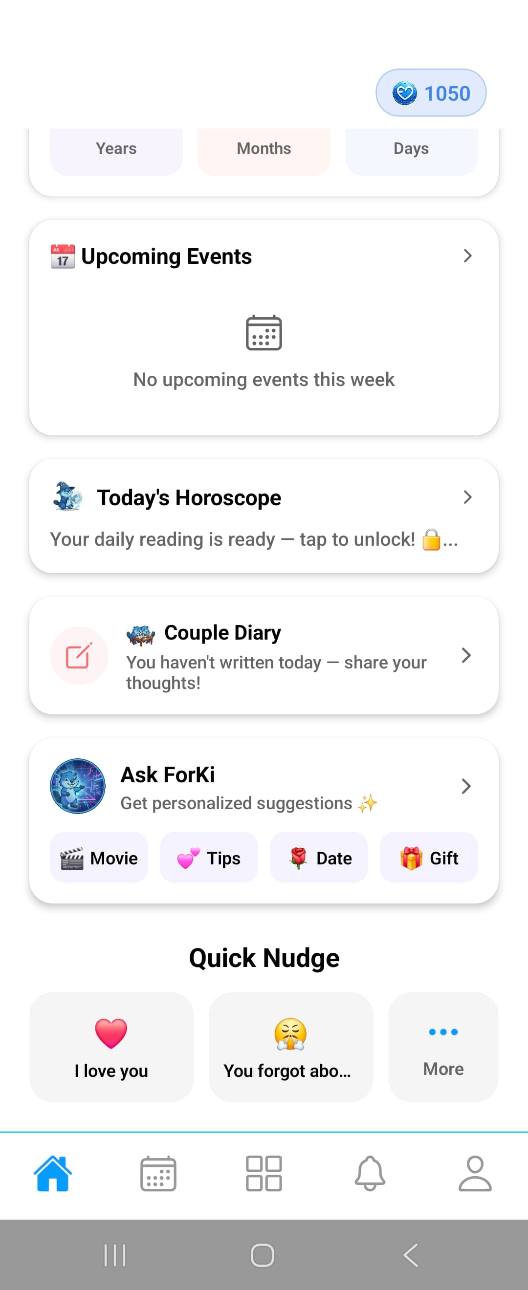 Home Dashboard screenshot 2