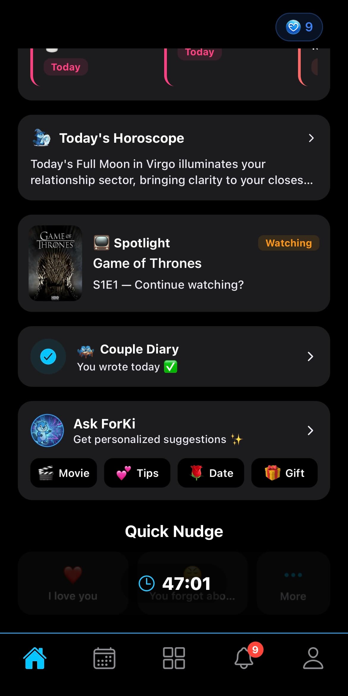 Home Dashboard - ios