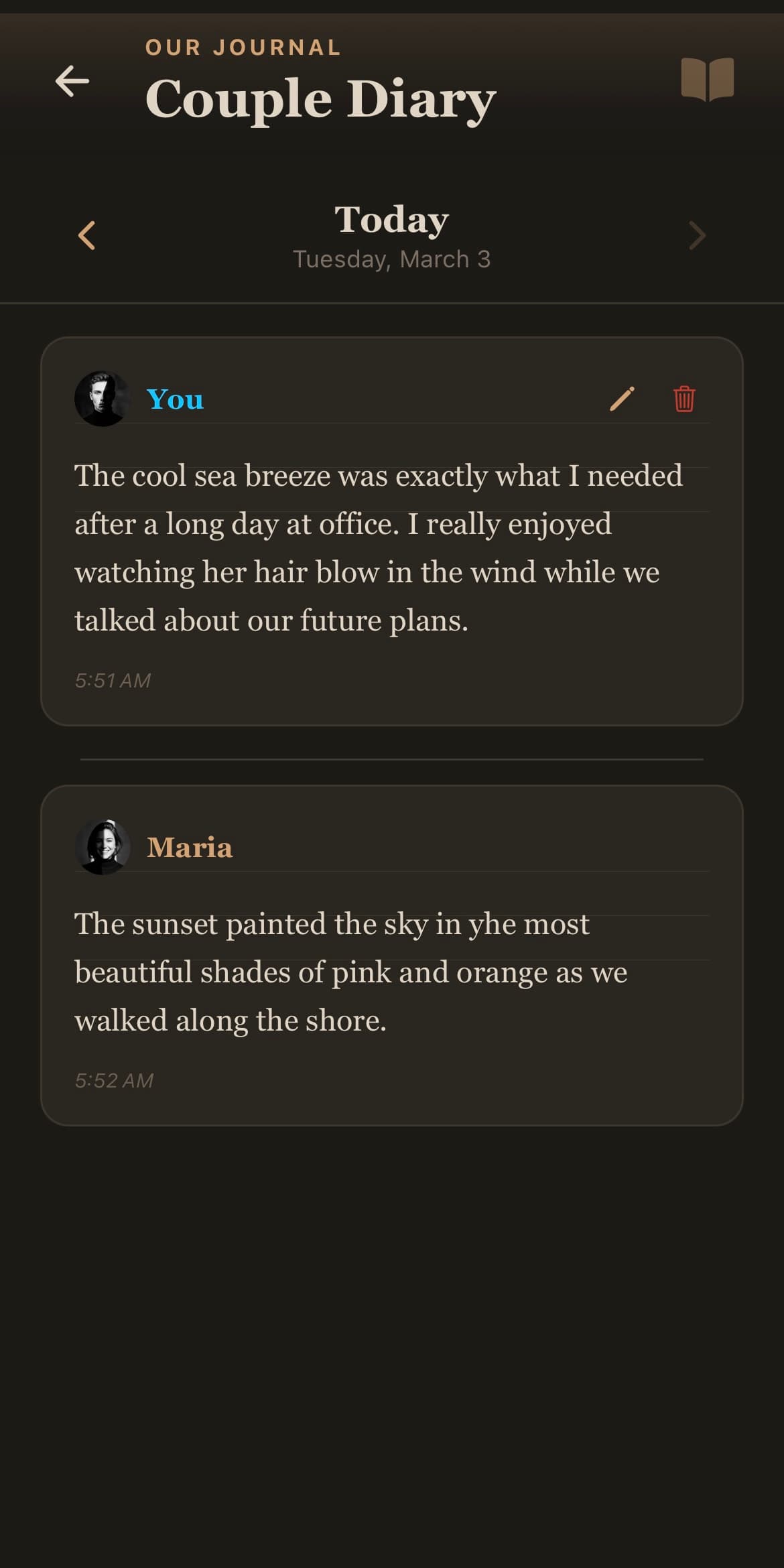 Couple Diary - ios